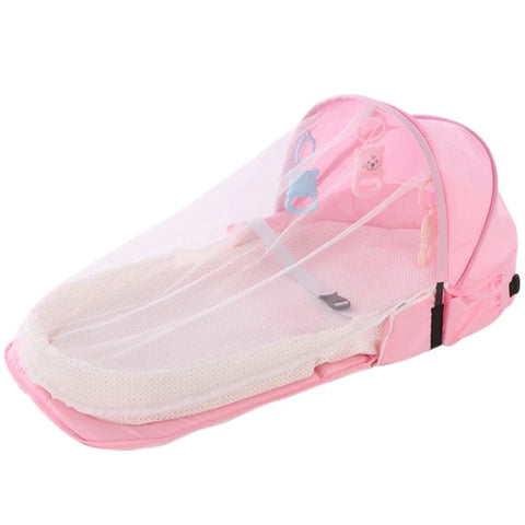 Portable Baby Infant Folding Baby Crib With Mosquito Net