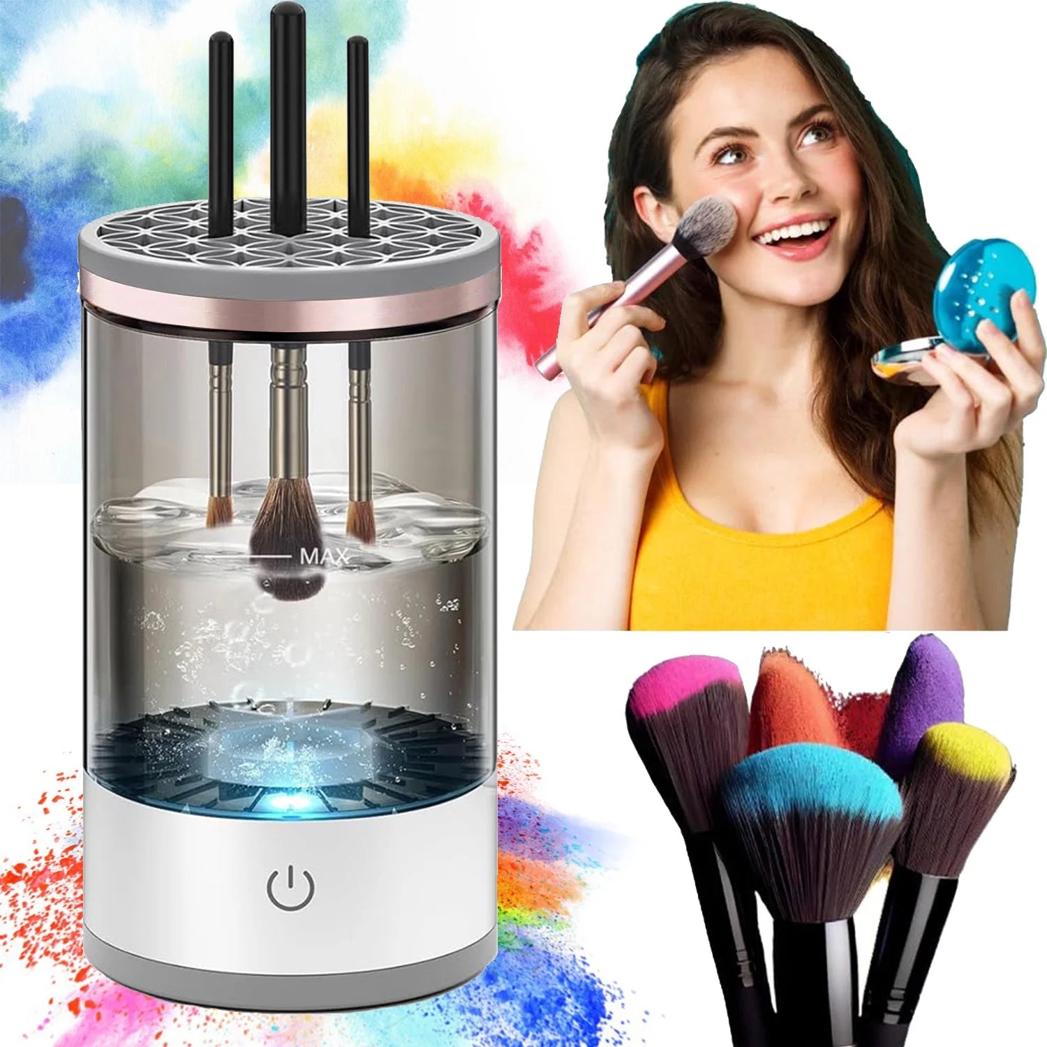 MoMo Vibes Electronic Makeup Brush Cleaner