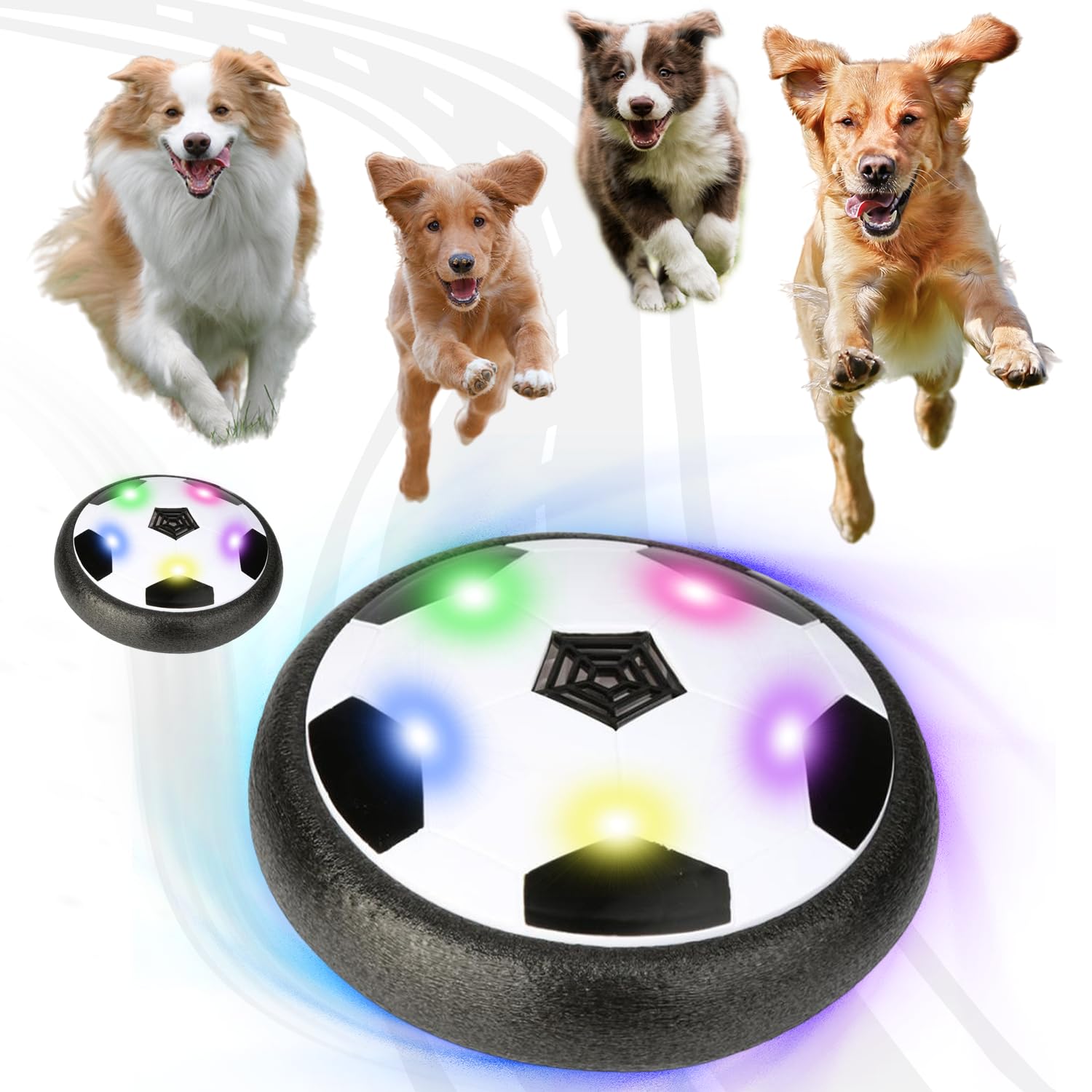 Indoor Outdoor Kids Sports Toy Hover Soccer Ball Toys Led Flashing Football Toy Interactive Children Sport Toys Balls Boys Gifts